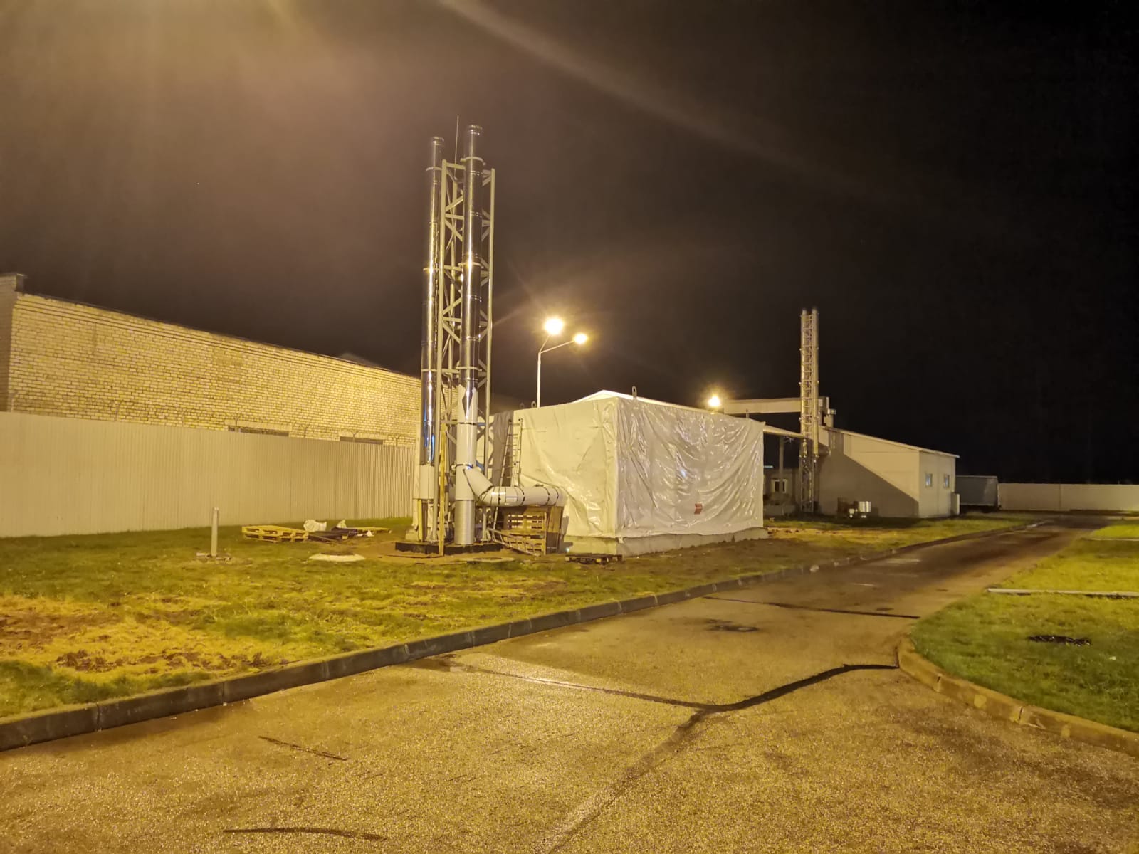 Комплекс работ. Монтаж котельной ШРП газопровода Псков Завод Перко